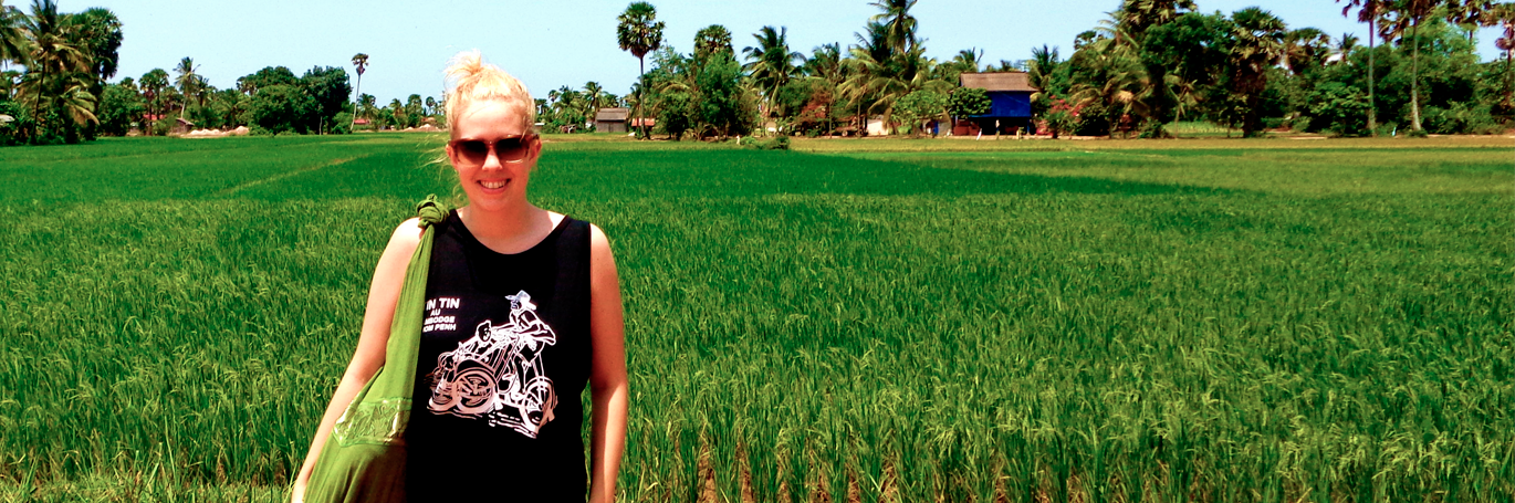 Lucy Makepeach in Cambodia