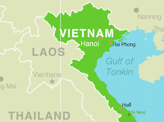 Map of Vietnam