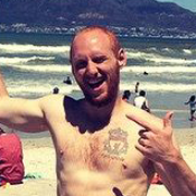 South Africa TEFL intern Craig on the beach in Cape Town