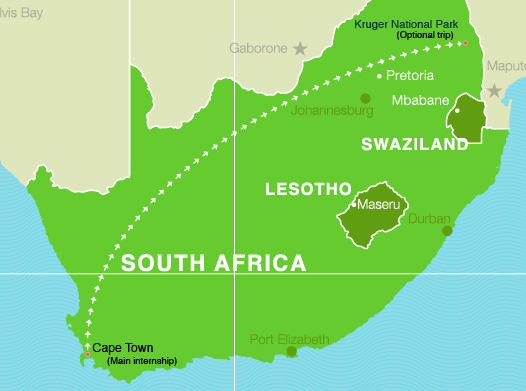 Map of South Africa