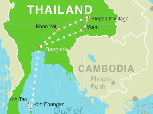Thailand Map