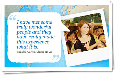 i-to-i TEFL Teacher and happy kids in class