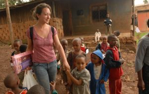 TEFL teacher with students