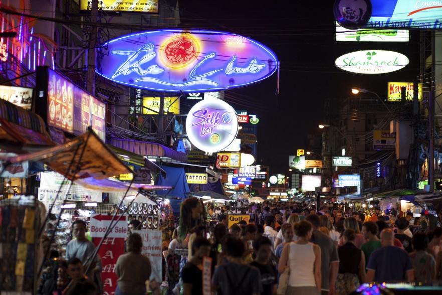 Stretch of bars in Thailand