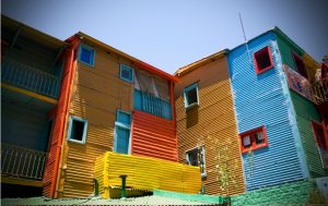 colourful housing