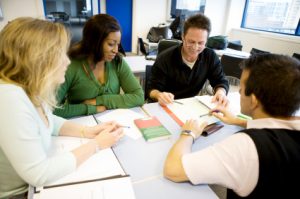 TEFL teachers planning a lesson