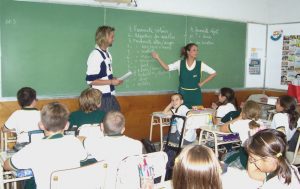 teaching in a TEFL clasroom