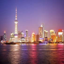 Shanghai city at night