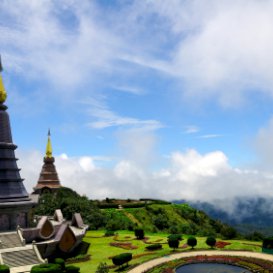 Naphamethinidon and Naphaphonphumisiri on Doi Inthanon, Thailand