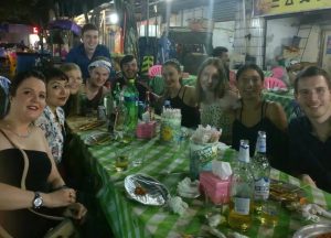 i-to-i TEFL interns enjoy a group meal in Foshan, China