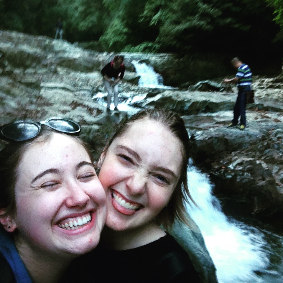 i-to-i interns at a waterfall in Guizhou, China