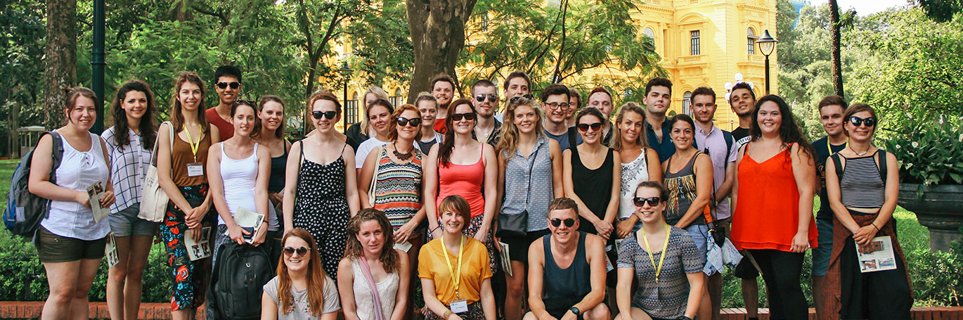 Group of TEFL students in Vietnam