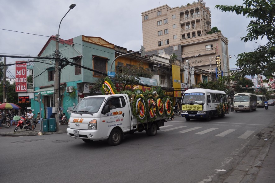 Street Traffic in Hanoi Vietnam