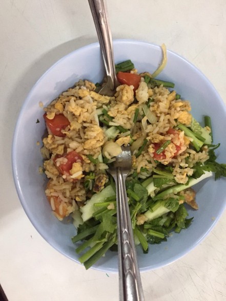 School lunch at school in Thailand