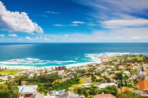 Cape Town South Africa view out to sea