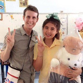 Jon, a TEFL teacher, in Thailand