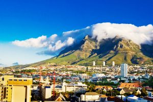 View of Cape Town and Table Mountain