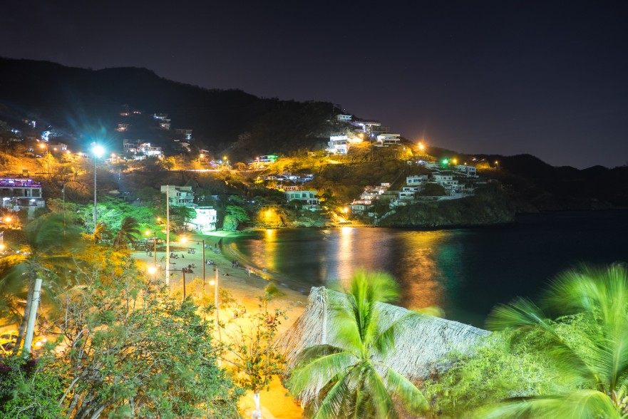 Lights of the town Taganga