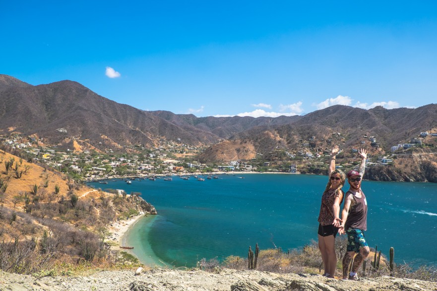 TEFL interns posing in Taganga