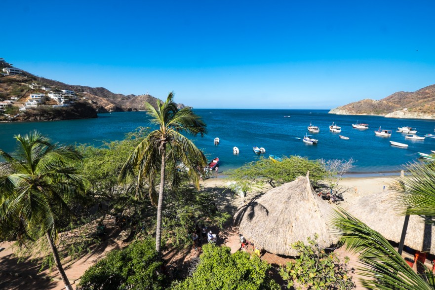 Views from the hostel in Taganga