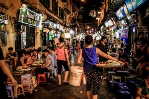 Busy Asian street