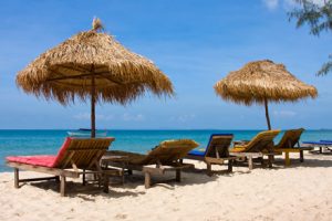 beds on the beach