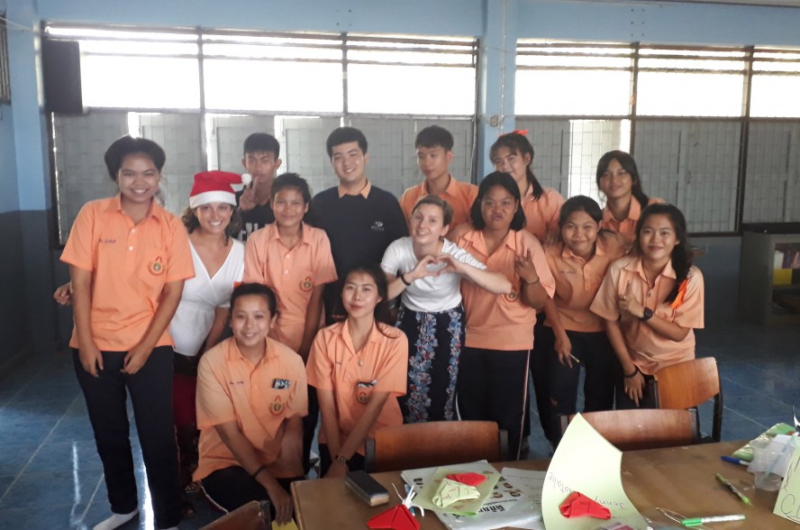 Teaching in a Thai classroom