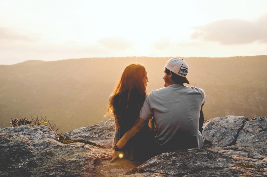 a couple travelling together