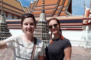 Jenny at Wat Pho, Bangkok, Thailand