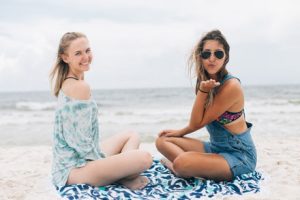 friends on a beach