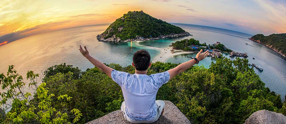 A man travelling in Thailand