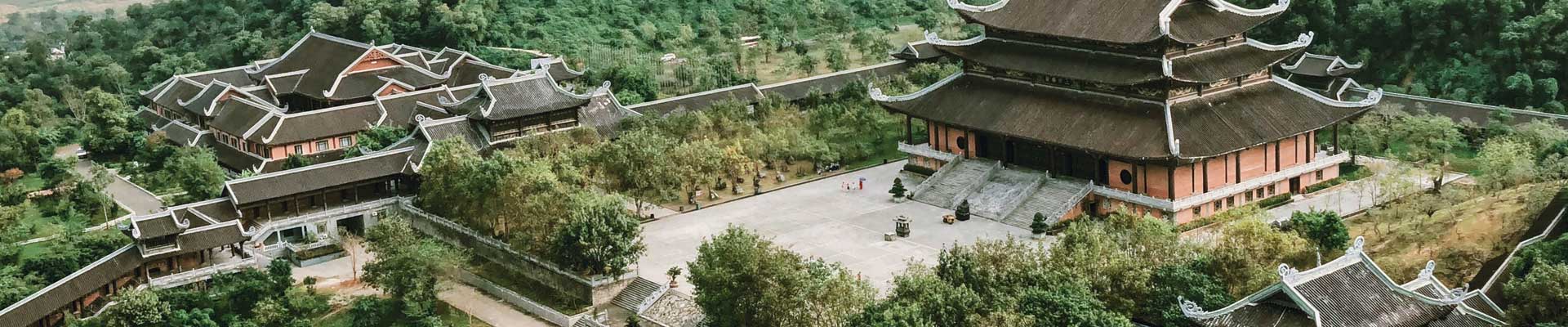 Rooftops and landscape in China