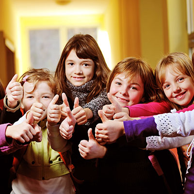 french school children