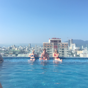 rooftop pool in Vietnam