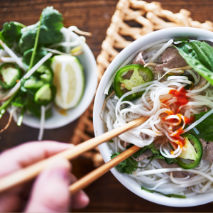 vietnamese bowl of noodles