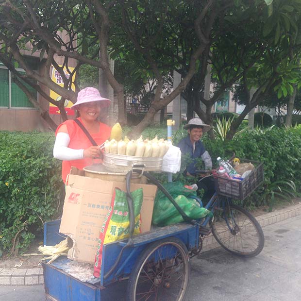 Street seller in China