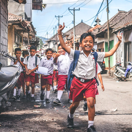 Kids playing outside