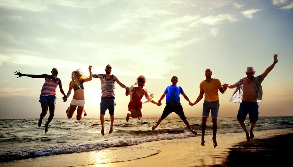 Friends at the beach