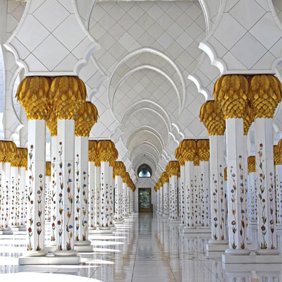 Interior of a mosque