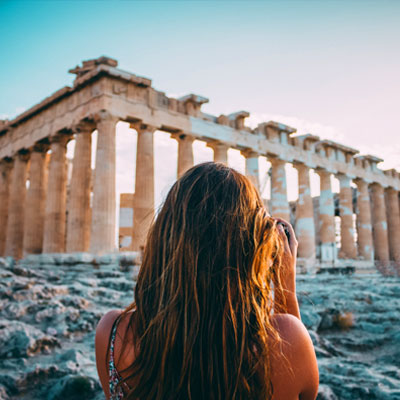 Greece temple ruins