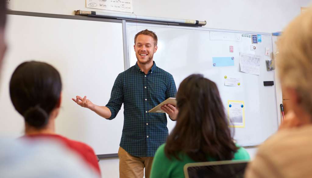 TEFL teacher in classroom