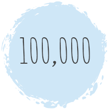 100,000 students icon