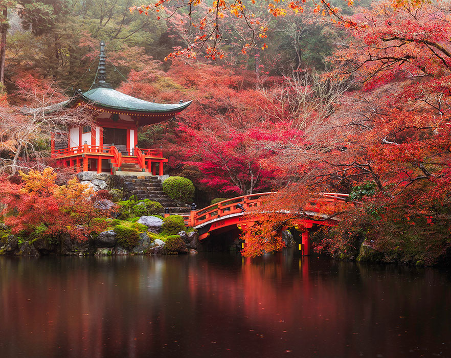 Daigo-ji temple in autumn