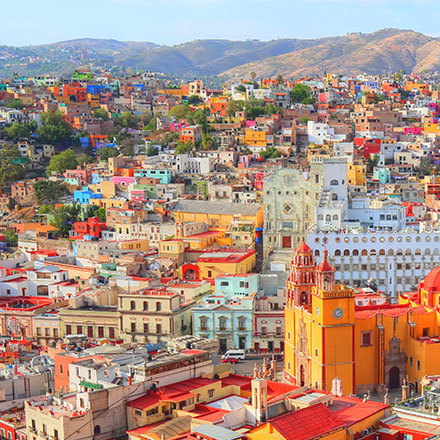 Guanajuato, scenic city lookout