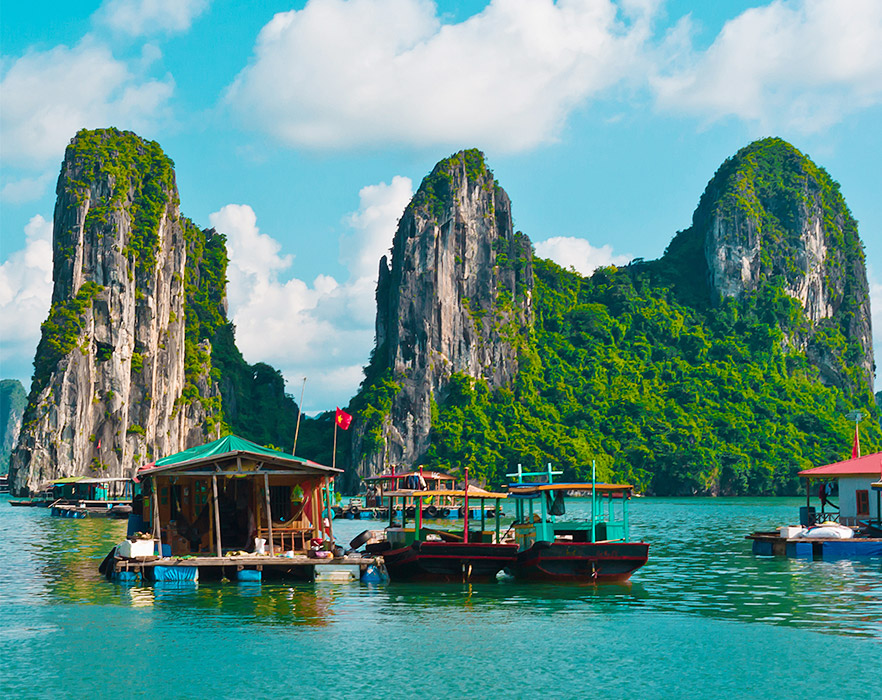 Boats on Halong Bay, Vietnam