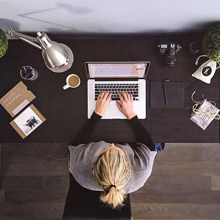 Woman on laptop