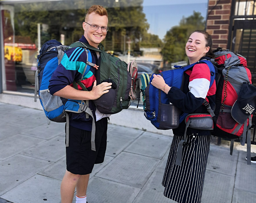 Mitch and his girlfriend about to embark on TEFL internship