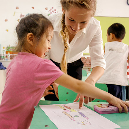 TEFL teacher with Chinese student - China