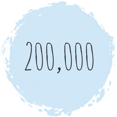 200,000 students icon