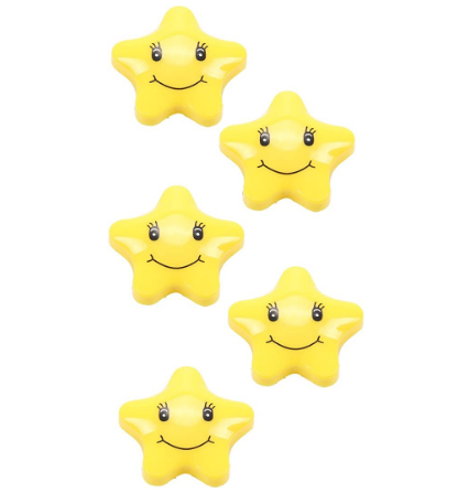 magnetic stars with smiley face